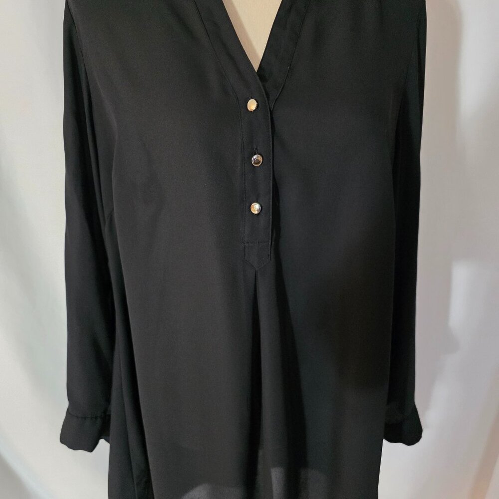 Zac &Rachel Black SIZE 1x Shirt Type   T554
